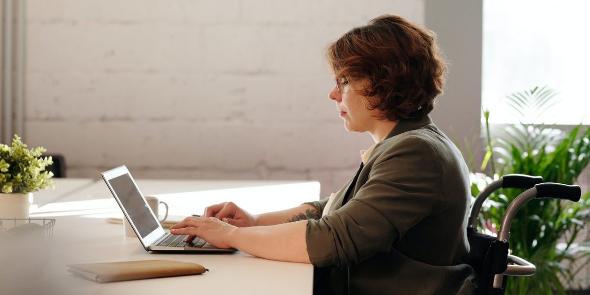 woman working